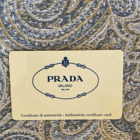PRADA Logo Plate Long Wallet Tessuto Nylon Saffiano Leather Auth w/Card - Picture 14 of 17